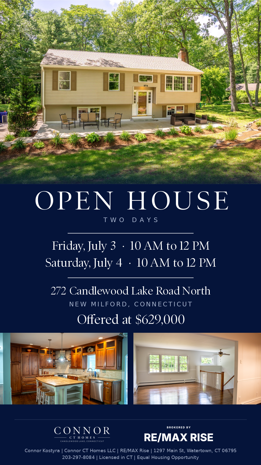 Instagram story ad for the 272 Candlewood open house